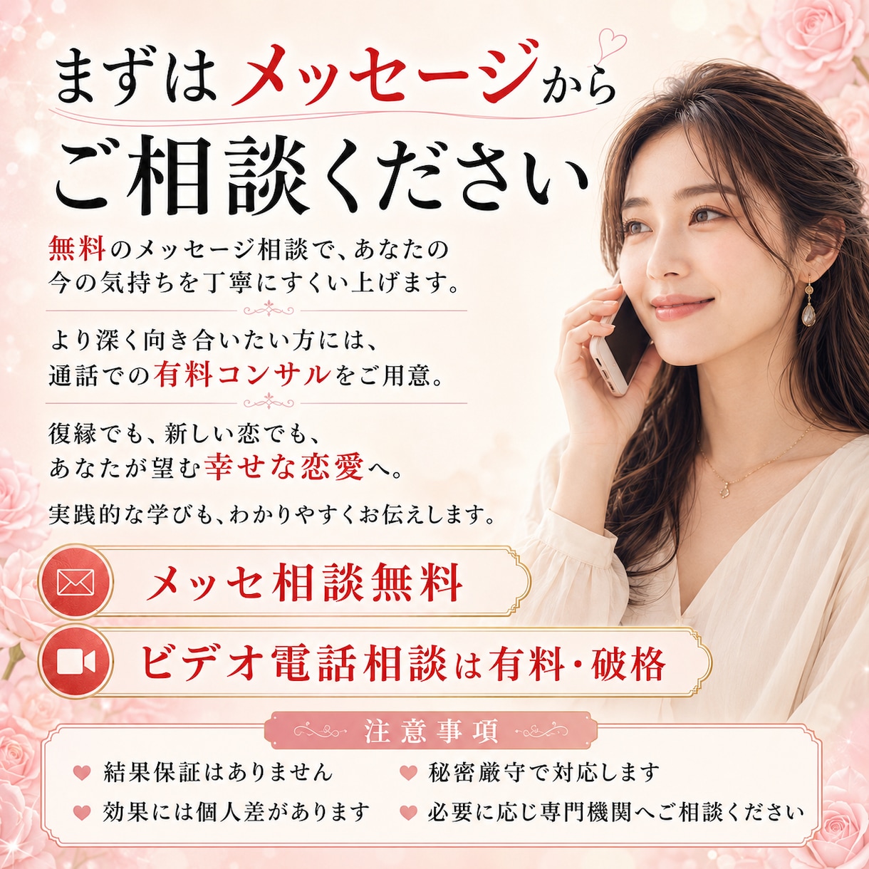 やらかす女性が溺愛されるまでにすること教えます 占い沼、高額講座…間違いだらけの恋愛を抜けて幸せになる イメージ10