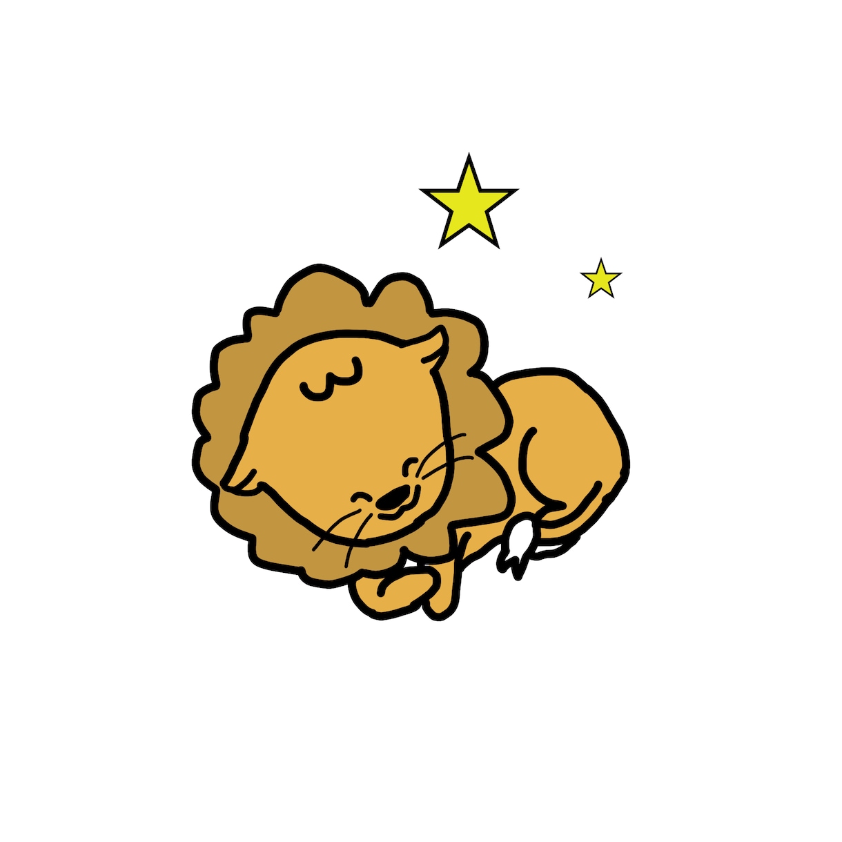 可愛い動物（生き物）の絵描きます 動物、生き物たちのねんねシリーズです。 イメージ1