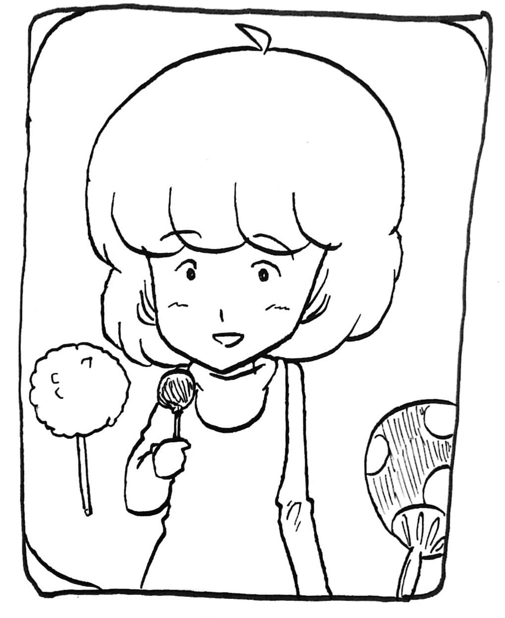 キャラクターを描きます 小柄な女の子です。漫画のキャラクターです。 イメージ1