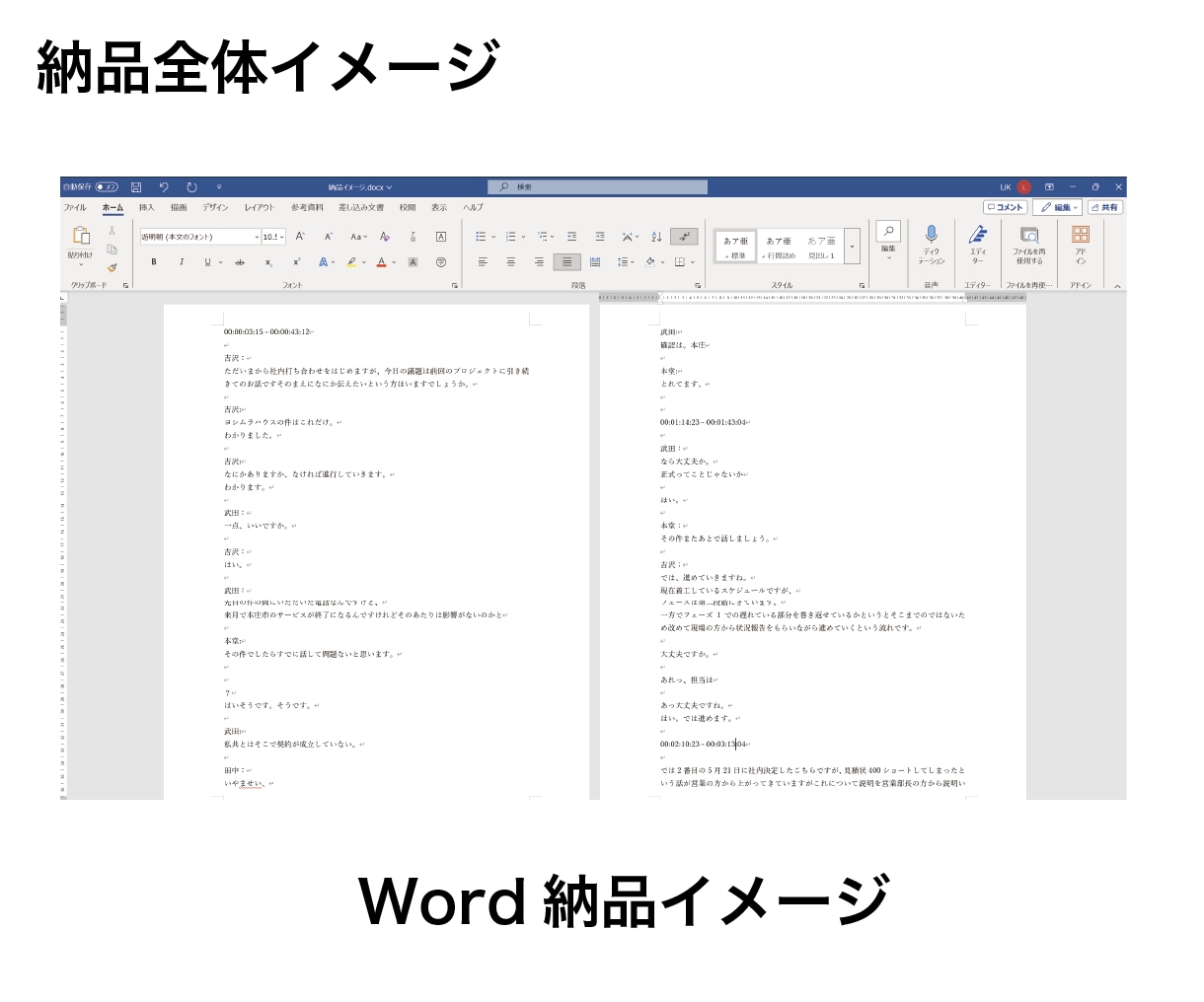 迅速丁寧動画や音声から文字起こしをします ケバ取り無料 標準対応いたします イメージ3