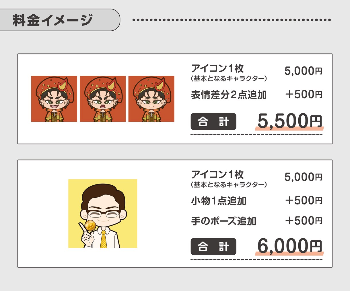 副業用に！カートゥーン風のキャラアイコン作成します ★商用利用可★ブログ・SNSアイコンにいかがですか？ イメージ3