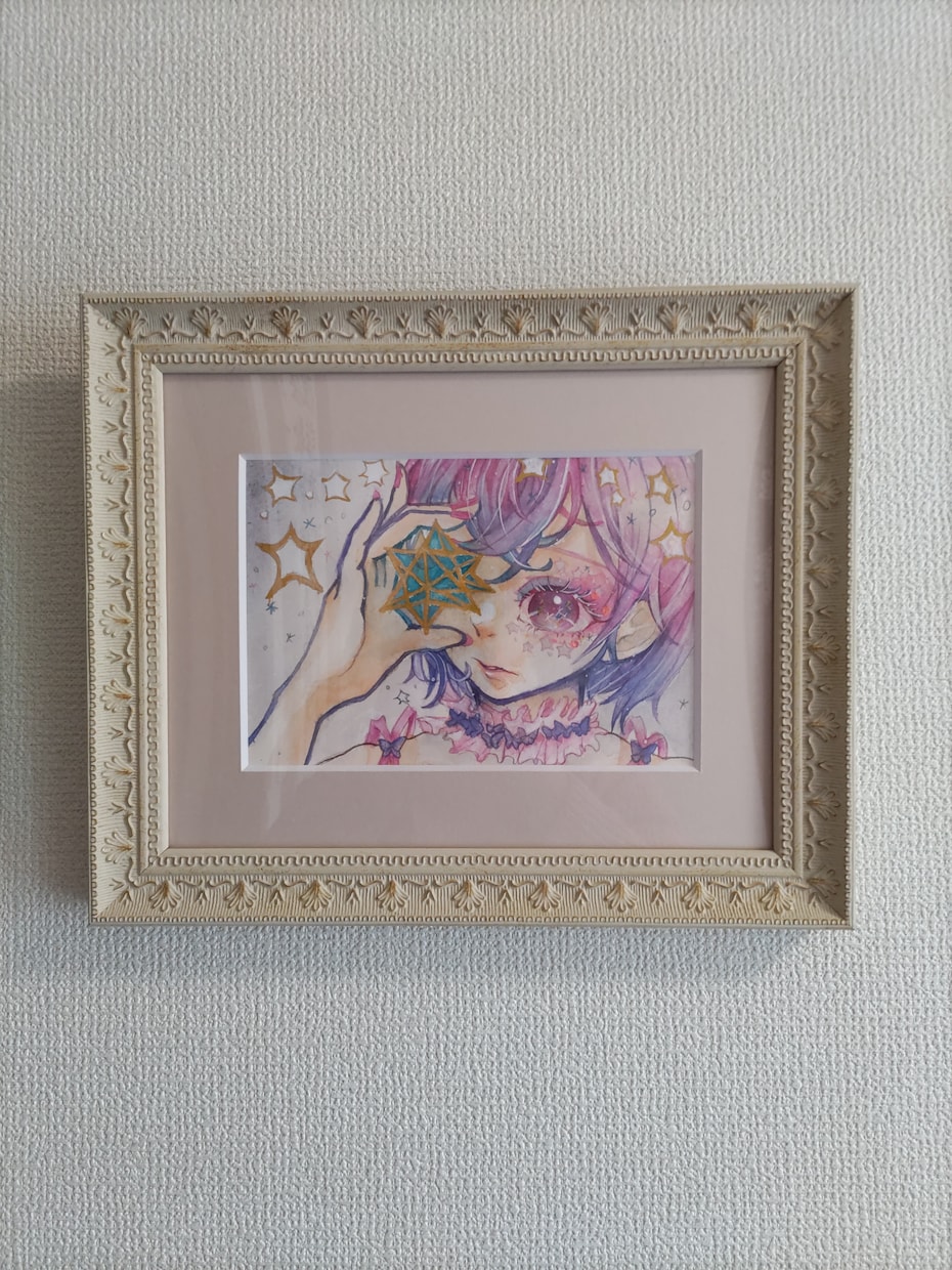ハガキ大からA4サイズまでイラスト描きます 鮮やかな透明水彩絵の具で世界で一枚のアート作品を イメージ7