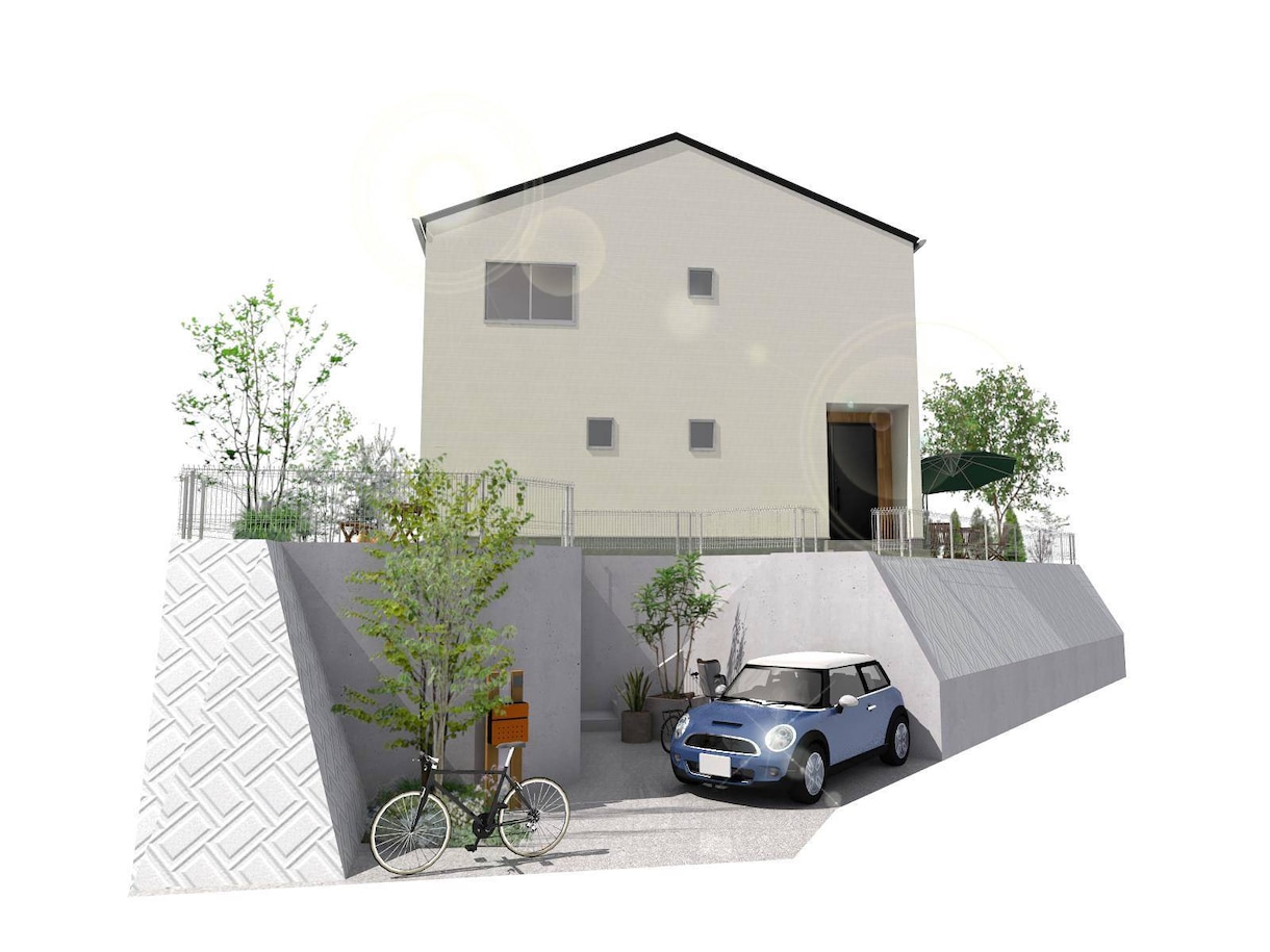 専属コーディネーターが【外観パース】作成します 外観パース【白背景】1カットをスピーディーに作成致します！ イメージ3