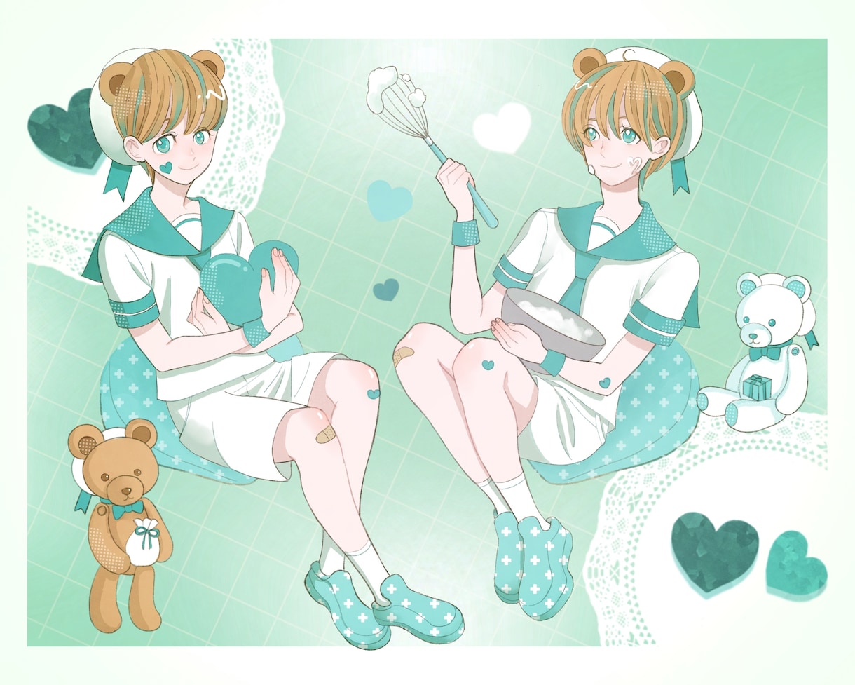 柔らかい雰囲気のイラスト制作します 1枚絵、アイコン、配信イラスト、MV等に使える！ イメージ8
