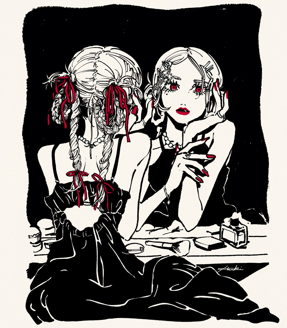 魅力たっぷり思わず目を惹くイラスト作成いたします 強めでセクシーな女の子を得意とします イメージ2