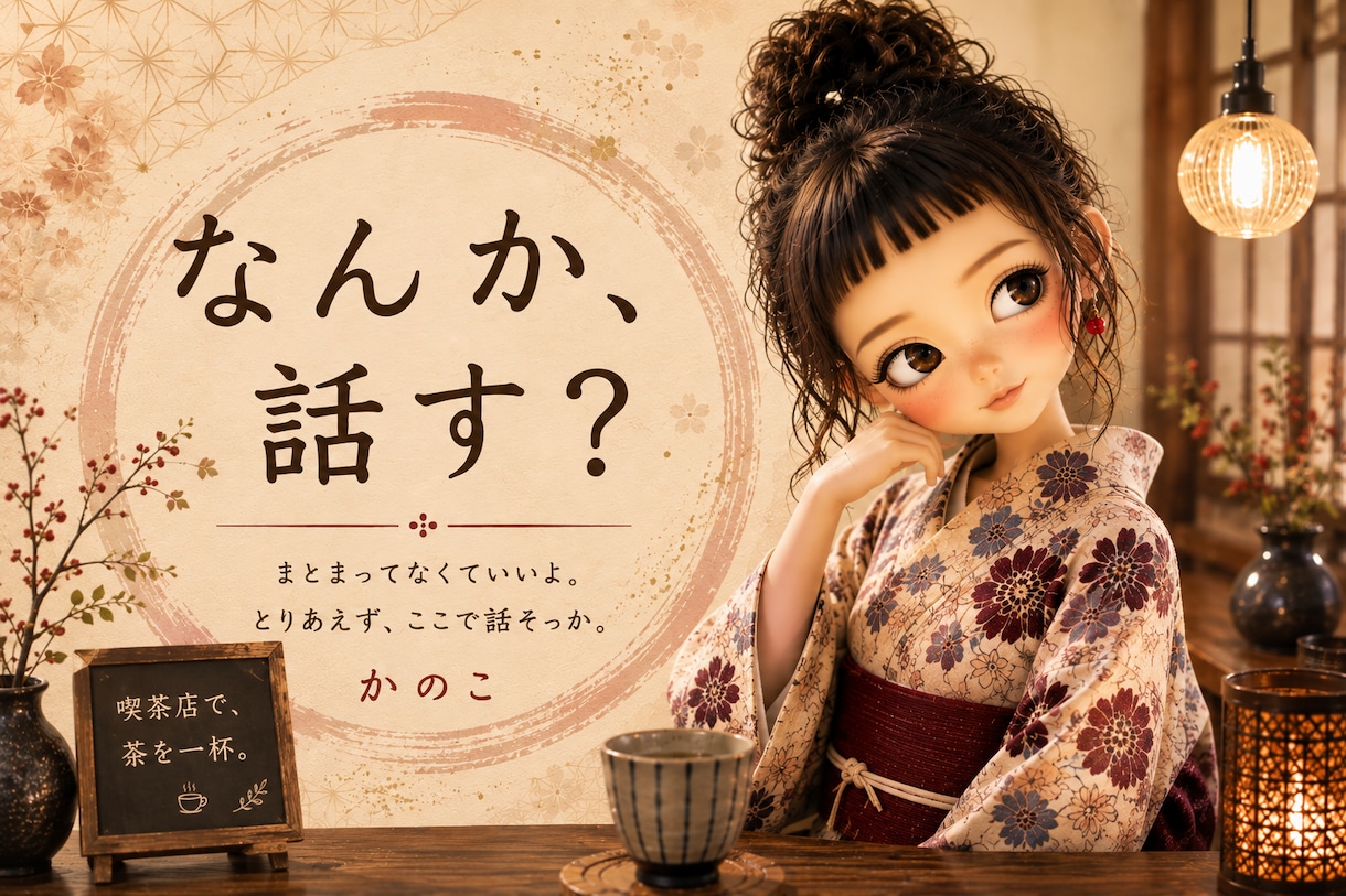 愚痴も雑談もゆるっとお付き合いします 言いにくい本音も、どうでもいい話も歓迎です イメージ1