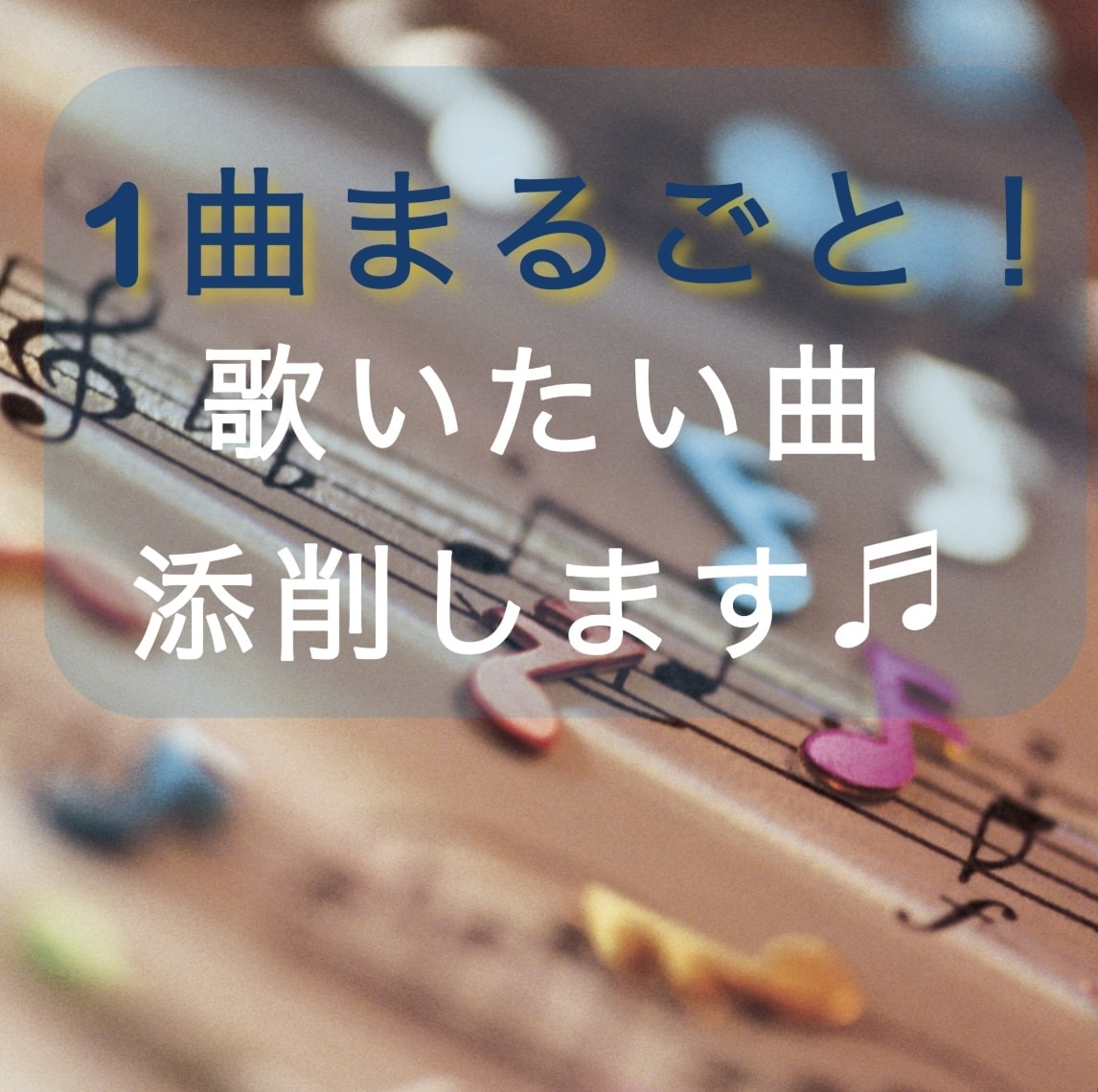 初心者〜中級者向け♪練習したい曲添削します 歌詞に歌のポイントを記入したファイルをお送りします。 イメージ1