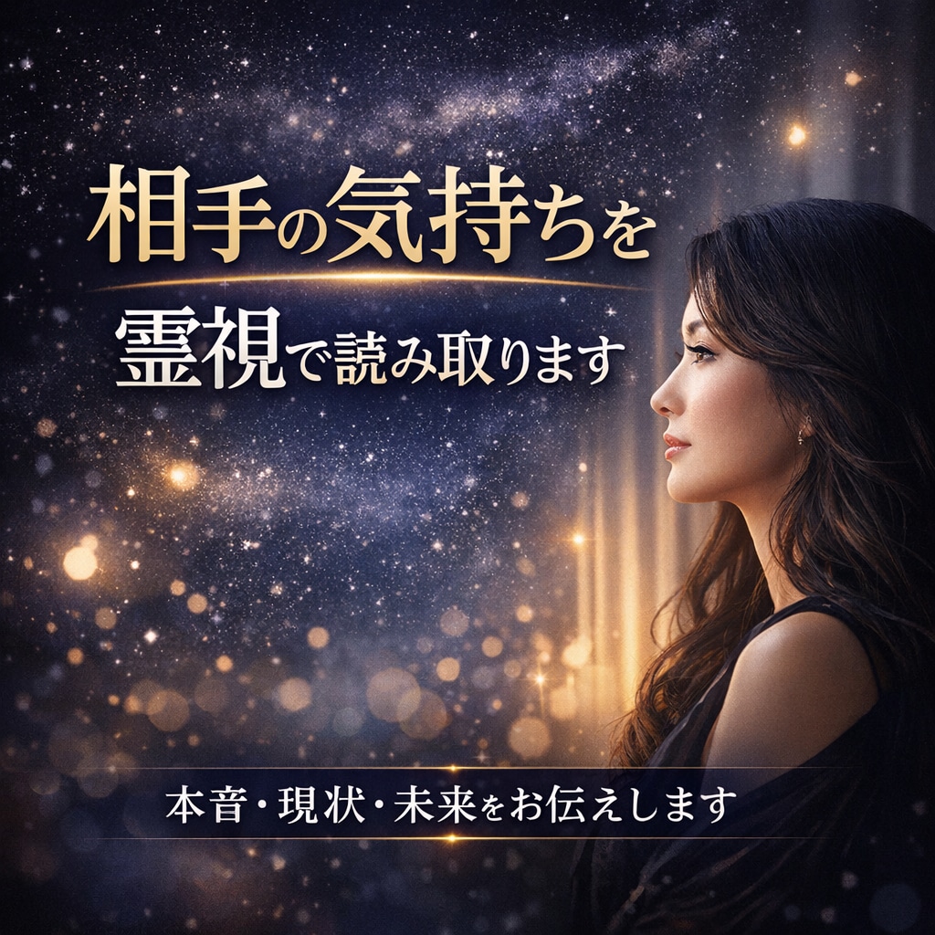 相手の気持ちを霊視で読み取りますます 本音・現状・今後の流れをお伝えします イメージ1