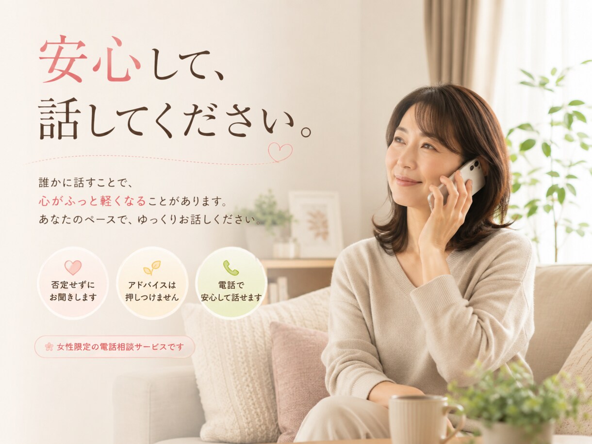 話しているうちに本音が見えてきます きれいではない“ありのままの言葉や感情”を出して良いんです。 イメージ1