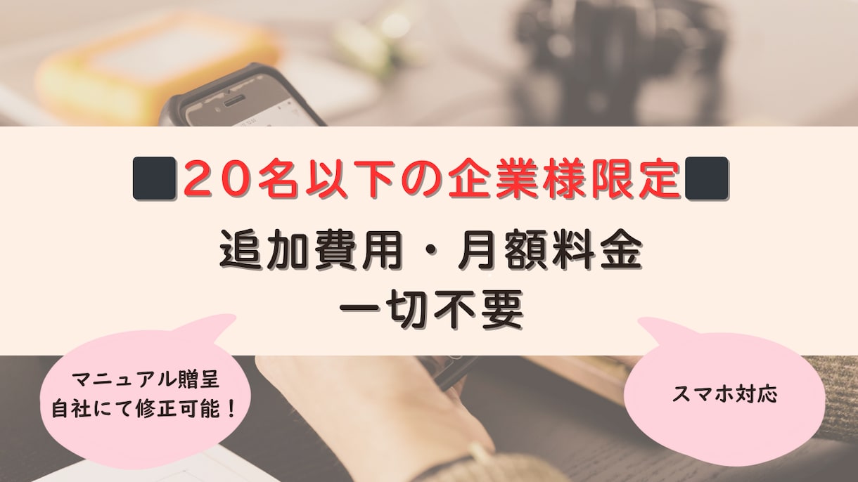 安価なHP作成代行を行います 20名以下の企業限定！表示価格以外の請求無し！ イメージ1
