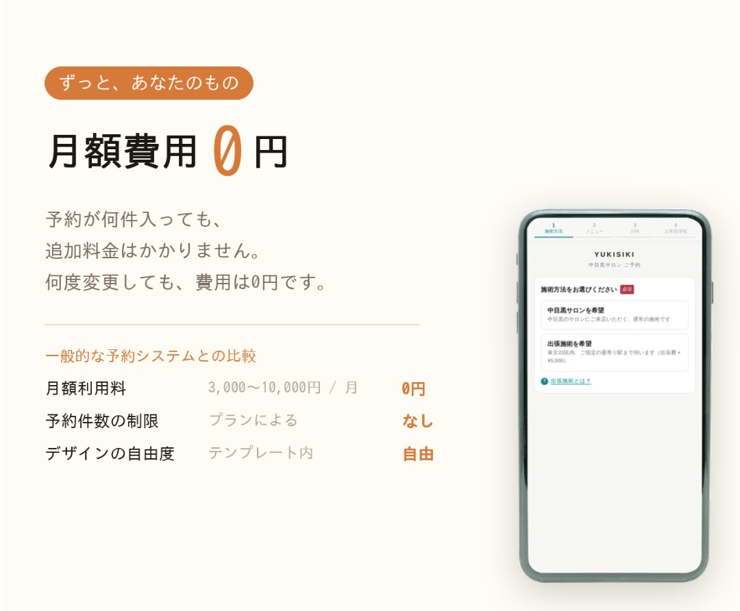 サロン専用のWEB予約システムを丸ごとお作りします 【月額費用0円】HP・公式LINEにも埋め込み可能！ イメージ3