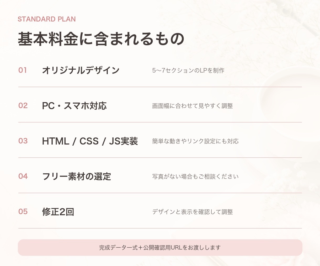 デザインから実装まで高品質なLPを制作します 初めてでも安心｜スマホ対応・公開できる完成データで納品 イメージ3