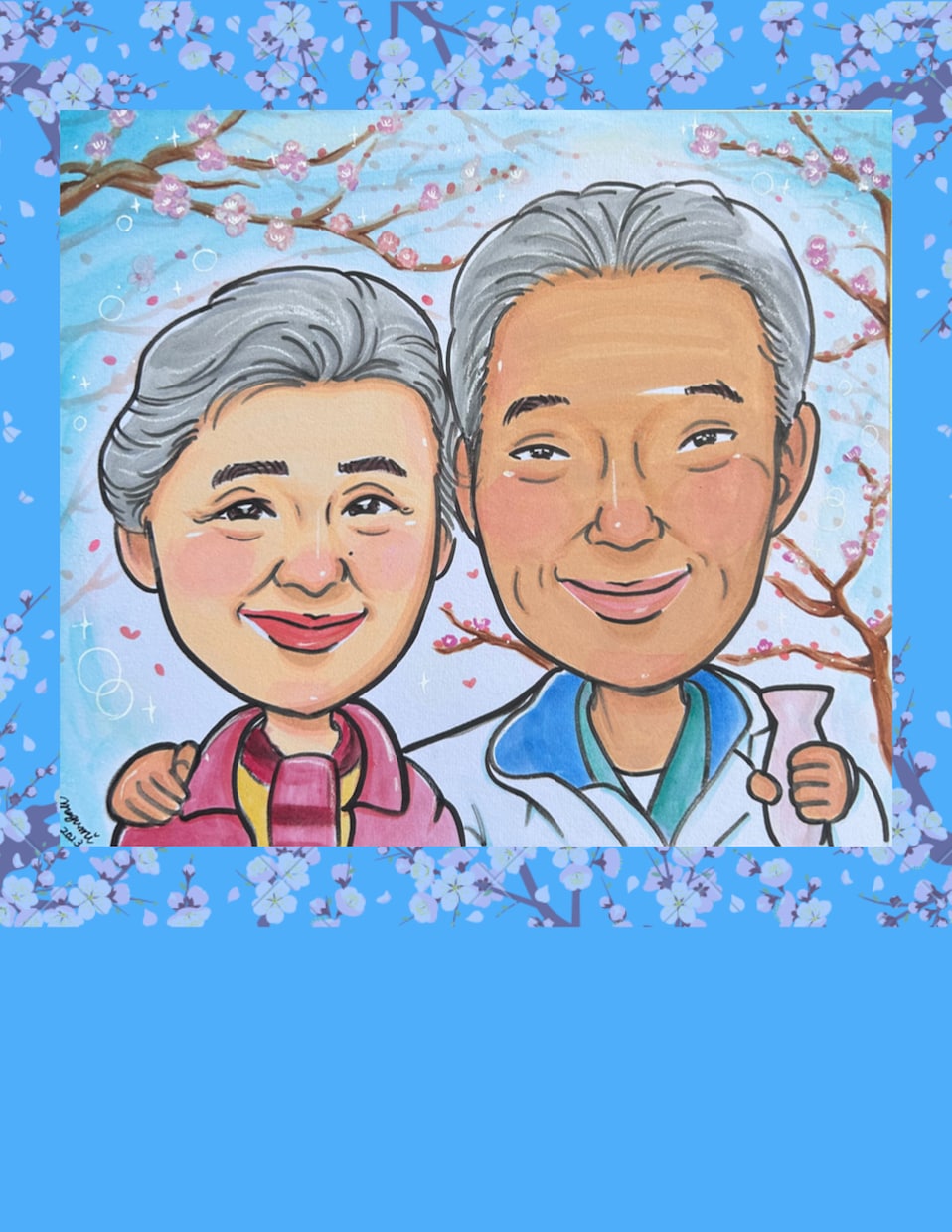 心を込めた手描きの似顔絵をお描きします 24時間以内に必ずご返信致します(*ˊ˘ˋ*) イメージ7