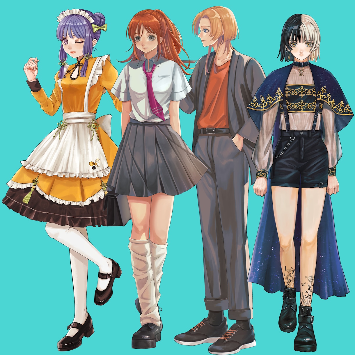 TRPGなどに使える立ち絵描きます 厚塗り風の美男美女キャラを描きます イメージ3