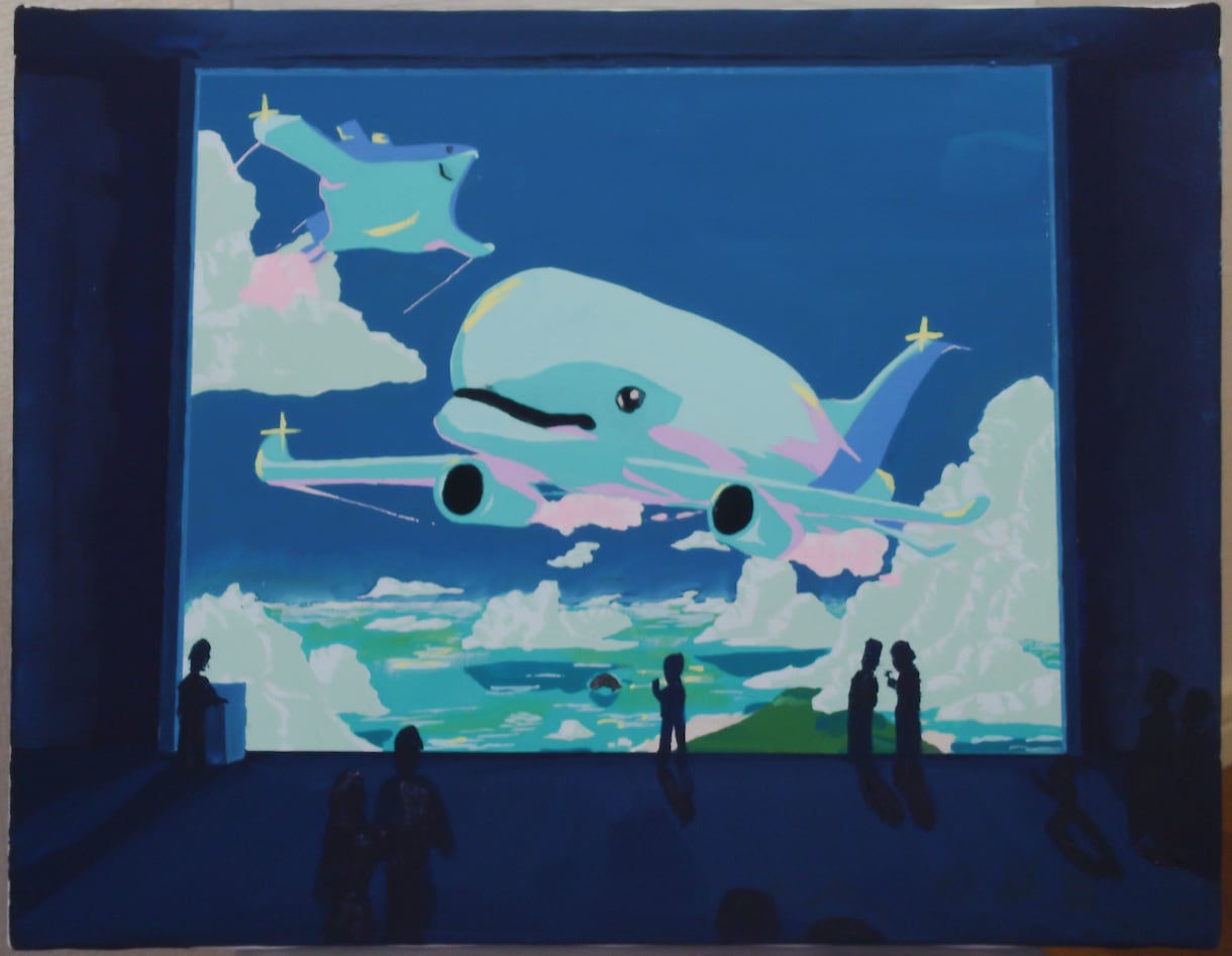 空間に合った絵を絵の具で描きます 原宿で展示を行う私が観賞用/ウェルカムボード/似顔絵描きます イメージ1