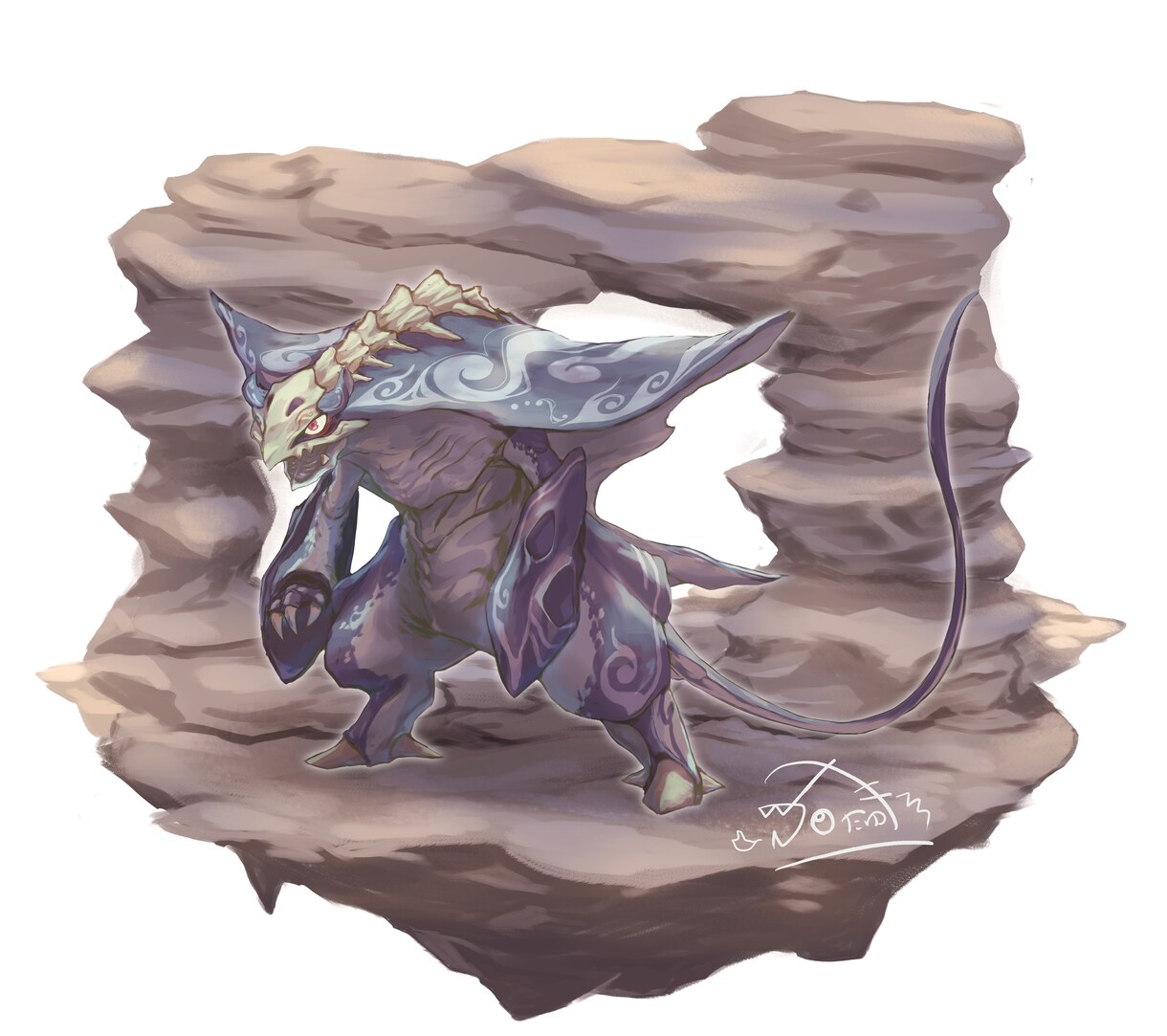 オリジナルイラスト描きます オリジナルのモンスター、クリーチャー、架空生物のイラスト イメージ2