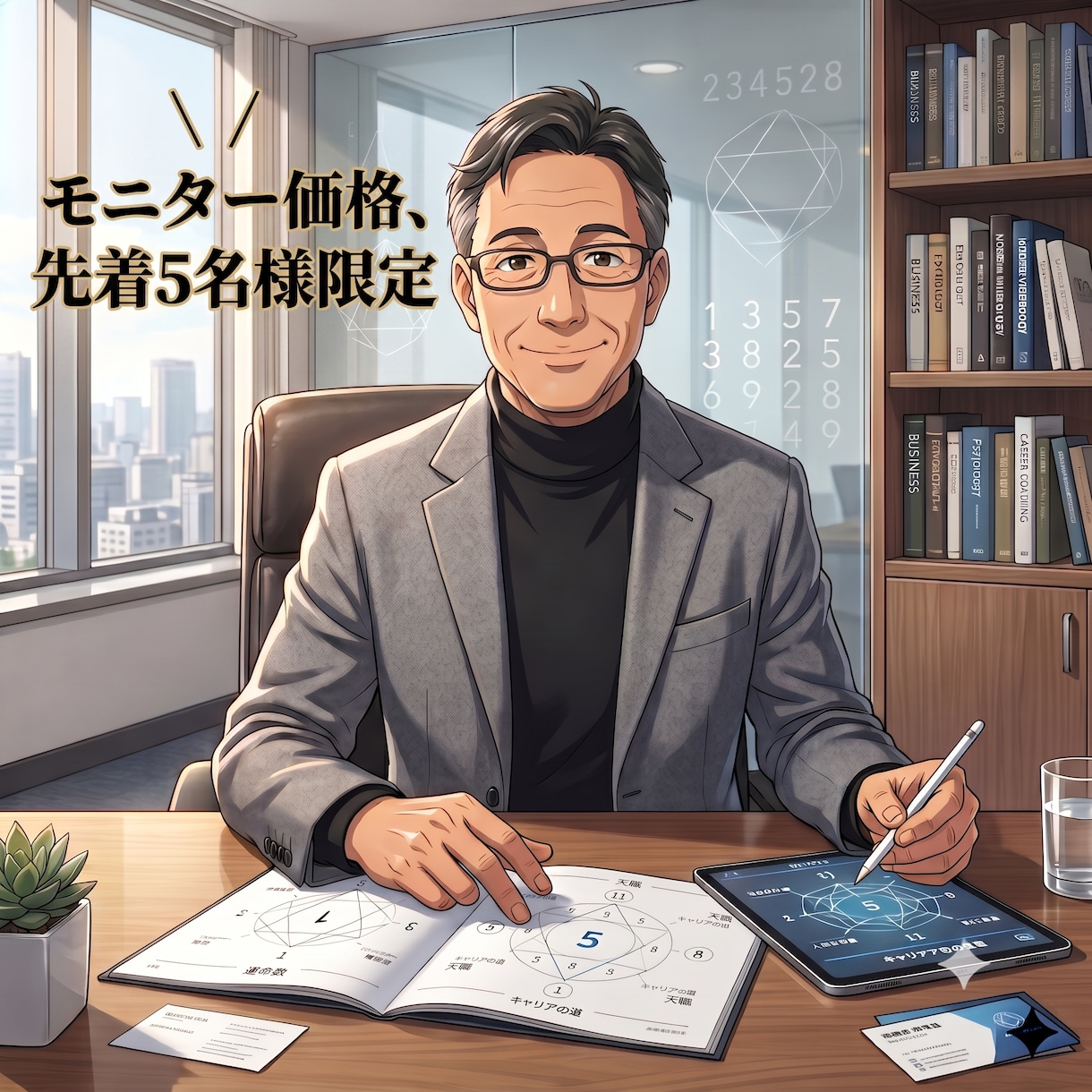 数秘と面接のプロがあなたの最適キャリアを鑑定します 【5名様限定！】3万人超面接の知見×数秘学【モニター価格】 イメージ1