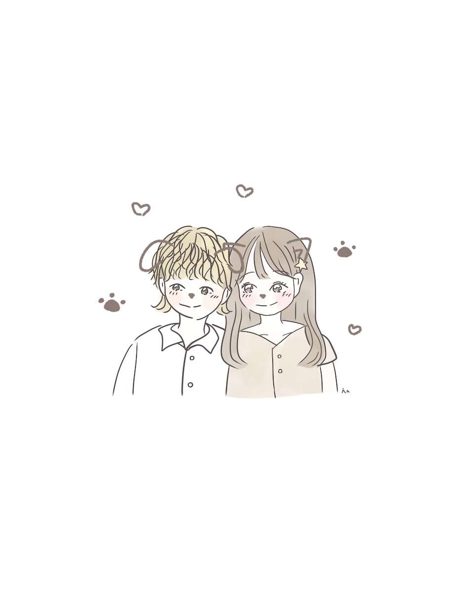 カップル夫婦お子さんご自身の似顔絵を描きます こんな感じで描いて欲しいなどもご要望お聞きします！ イメージ1