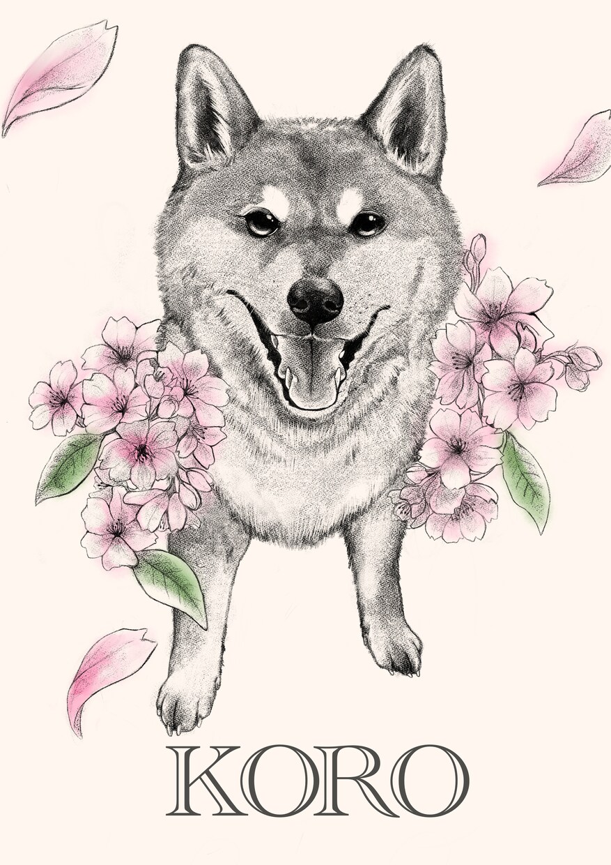 手描きで描く、動物の肖像画イラスト制作します 【先着5名様限定価格サービス中！】 イメージ8