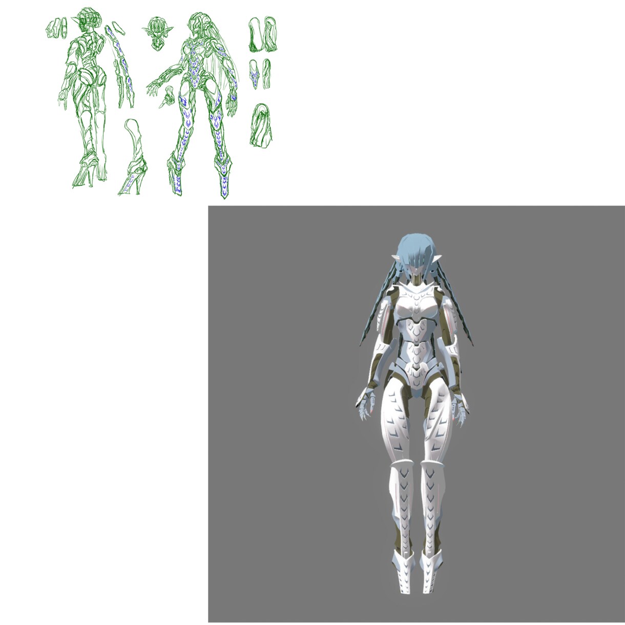 アバター用３Ｄモデル製作します VRChat製作経験５０体↑！３０~６０日でフルトラできます イメージ7