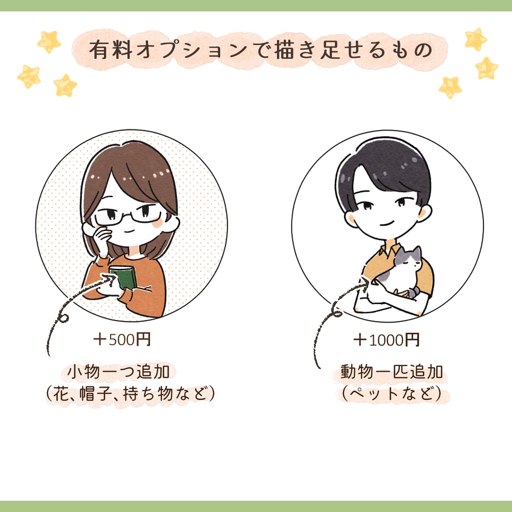 個性も可愛いも光る♩あなただけのアイコン描きます SNS等のアイコンに！シンプルな雰囲気で印象的に♩ イメージ2