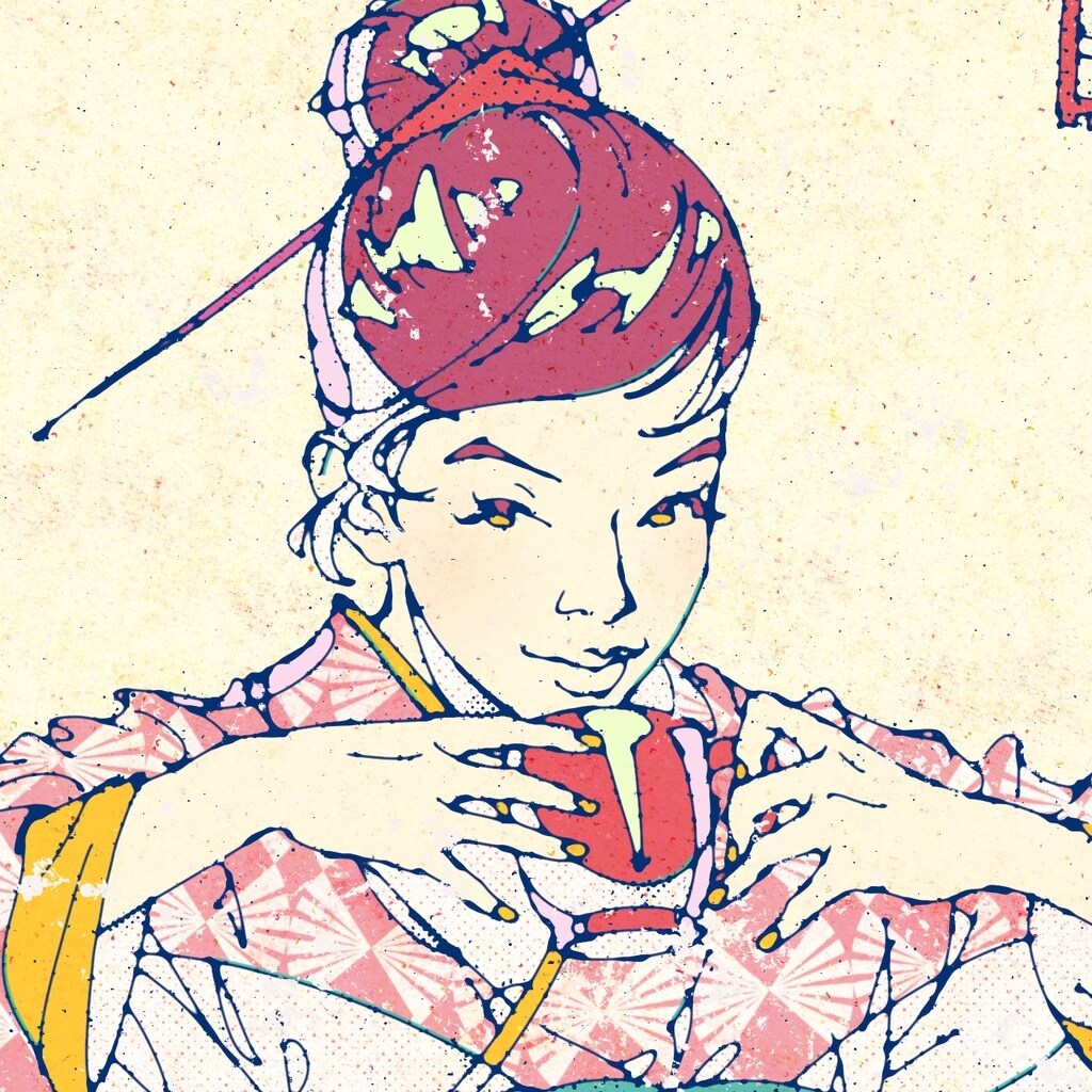 ちょっとレトロなラインアートお届けします 挿絵や広告に洒落たイラストをどうぞ。 イメージ1