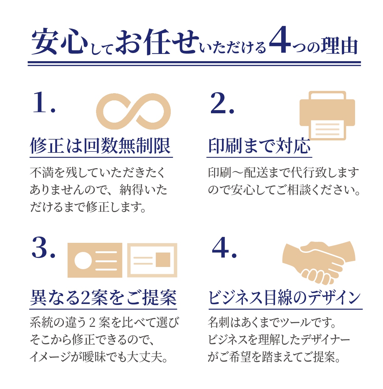 両面込・印刷対応可！信頼感のある名刺を作成します 修正無制限・Aiデータ込・印刷もお任せ イメージ8