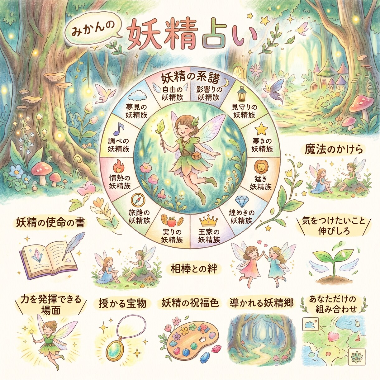 あなたに宿る妖精の血統を読み解きます 星から“あなたという妖精の物語”を鑑定します イメージ1