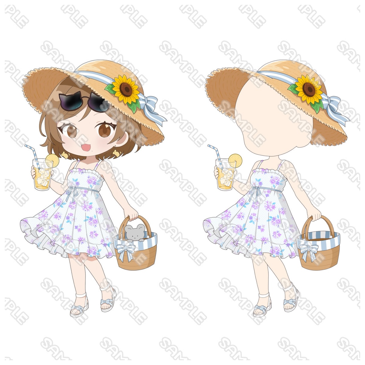 量産型SD！女の子イラストを描かせていただきます 量産型×夏モチーフSDイラスト受付中 イメージ2