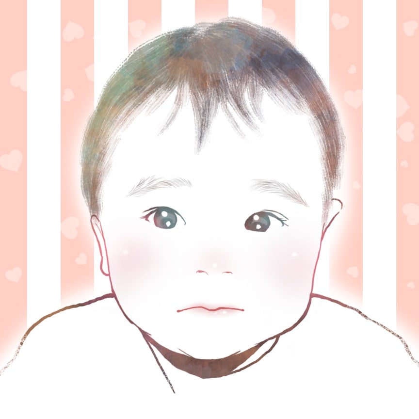 お子さん似顔絵描きます リアルタッチのアイコンを写真から制作 イメージ1