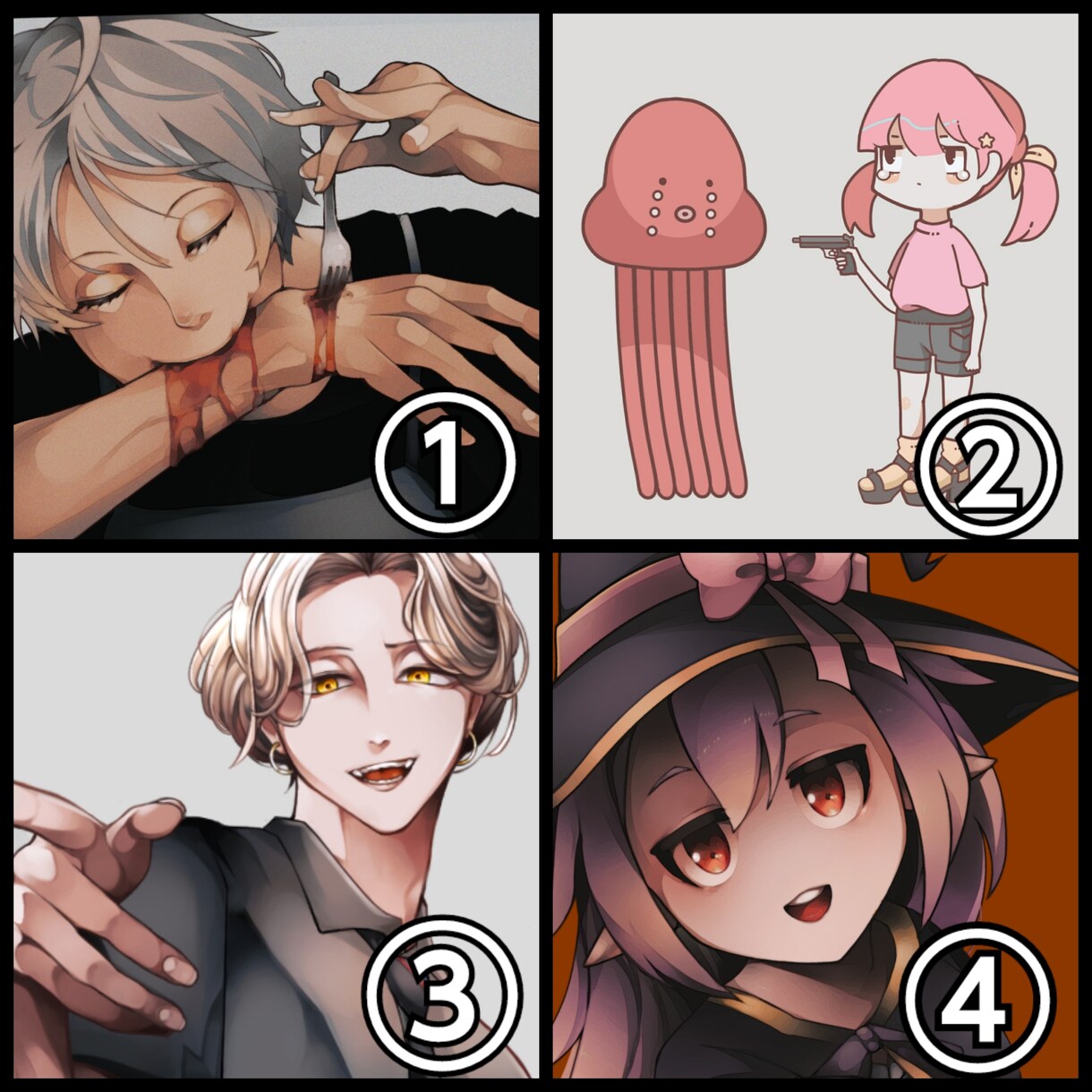 イラストオーダー受け付けます 表情差分1枚無料！版権〜オリジナルまで手広くお受けします！ イメージ2