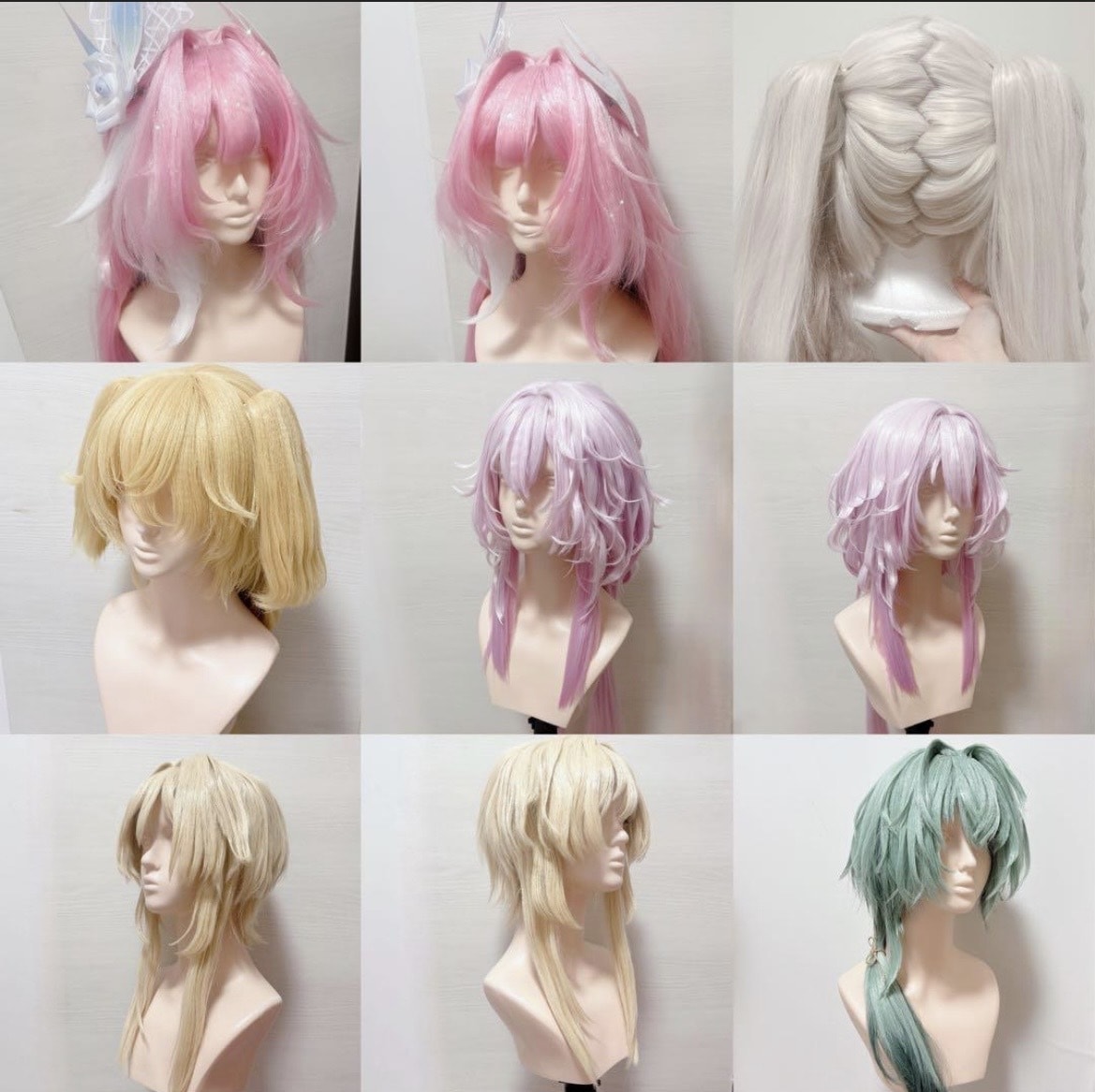 コスプレウィッグのカットセットします 納期最短9月上旬。キャラクターウィッグのセットが苦手な方に イメージ3
