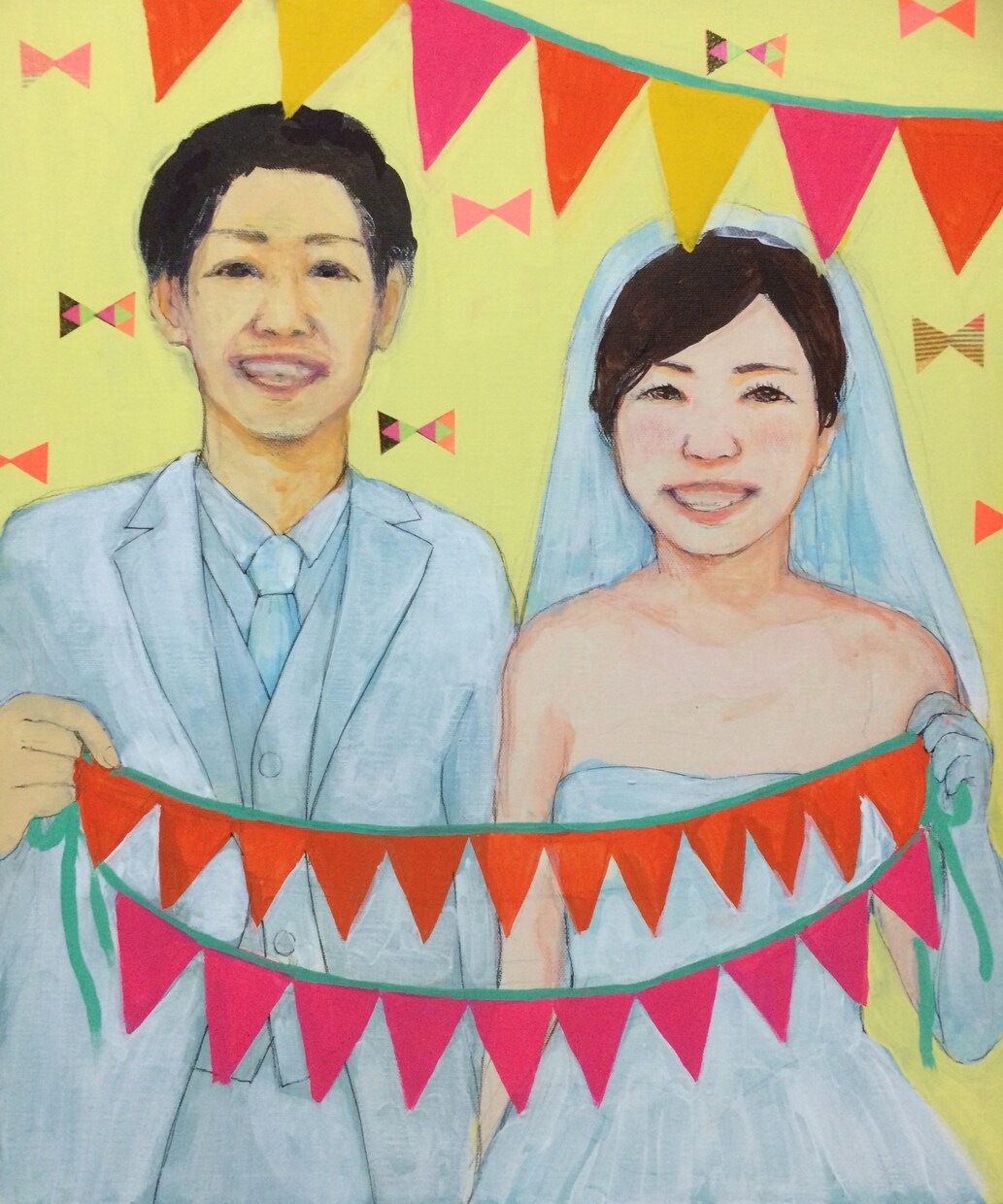 結婚式のウェルカムボード描きます お好みのモチーフを取り入れておしゃれに仕上げます イメージ4