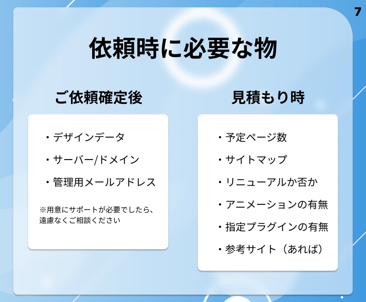 業界トップの品質で、ホームページの構築代行をします WordPress専門エンジニアがwebサイトを制作します イメージ7