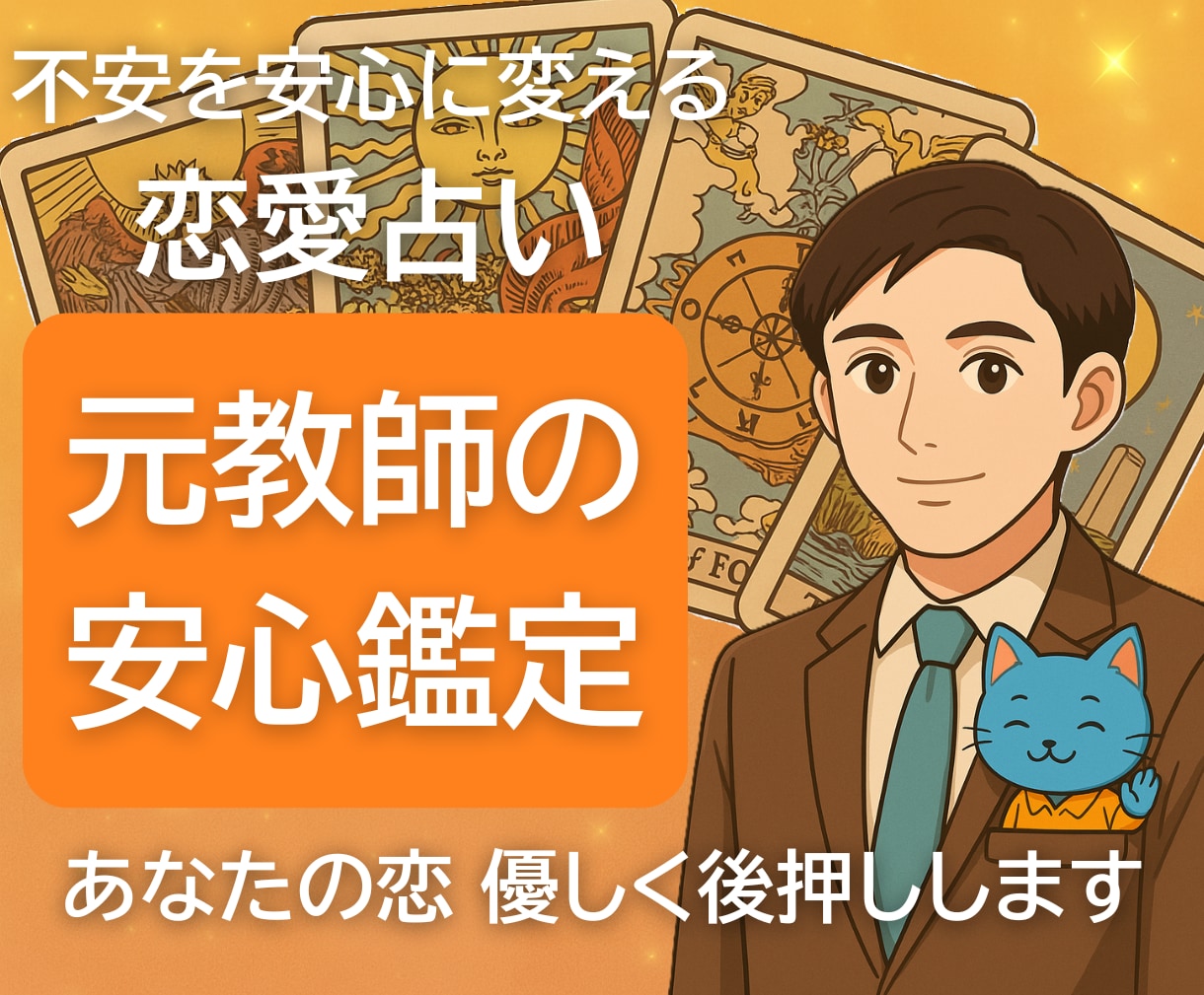 恋愛占い｜元教師が彼の気持ちと未来を鑑定します あなたの想いに寄り添い、安心できるメッセージを届けます イメージ1