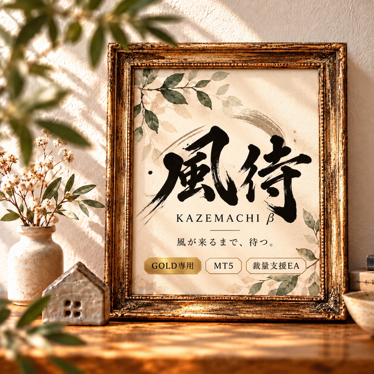 GOLD専用MT5裁量支援EA「風待」を販売します 風が来るまで、待つ。監視と通知で裁量判断を支えます イメージ1