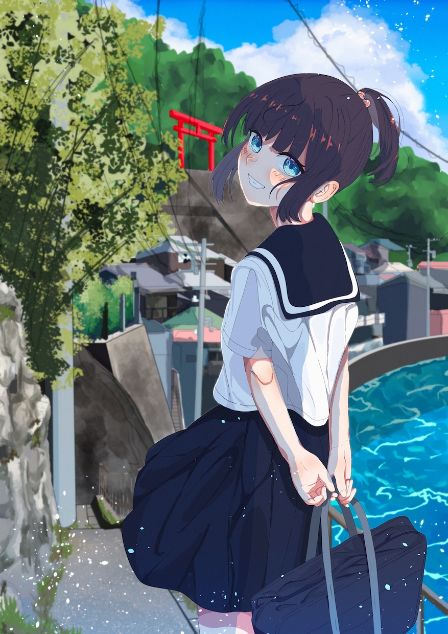 かわいい女の子と爽やかな雰囲気のイラストを描きます あなたのイメージに合うイラストを制作します！ イメージ10