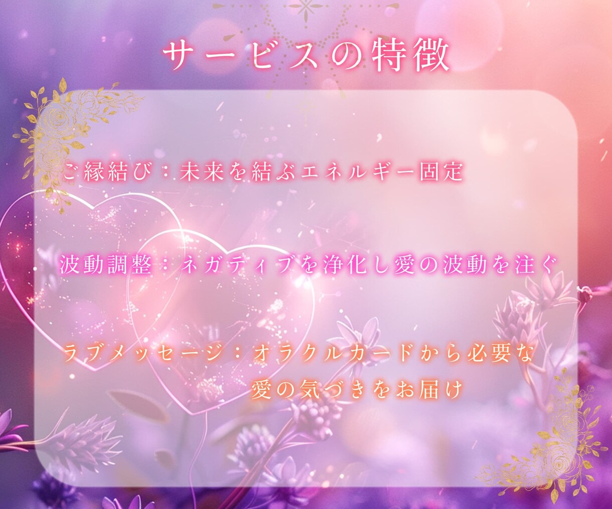 片思い・恋愛成就へ…♡ご縁結び＆波動調整をします ♥ご縁を繋ぐ♥ご縁結び、エネルギー調整、ラブメッセージ、護符 イメージ7