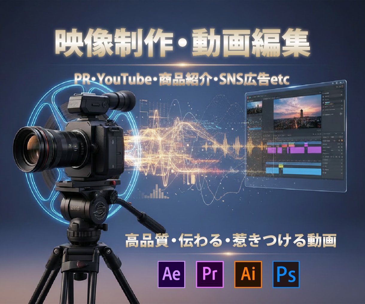 動画制作・サムネ作成・撮影やります PR動画・映像制作・YouTube編集 イメージ1