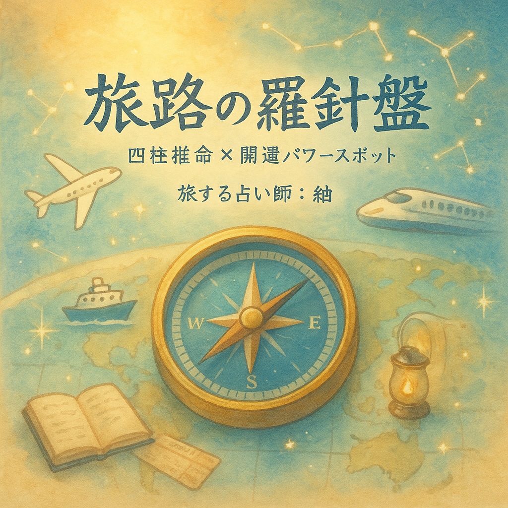 あなたの人生の旅路を占います 四柱推命、12ヶ月の運の流れ、開運スポットを提案 イメージ1