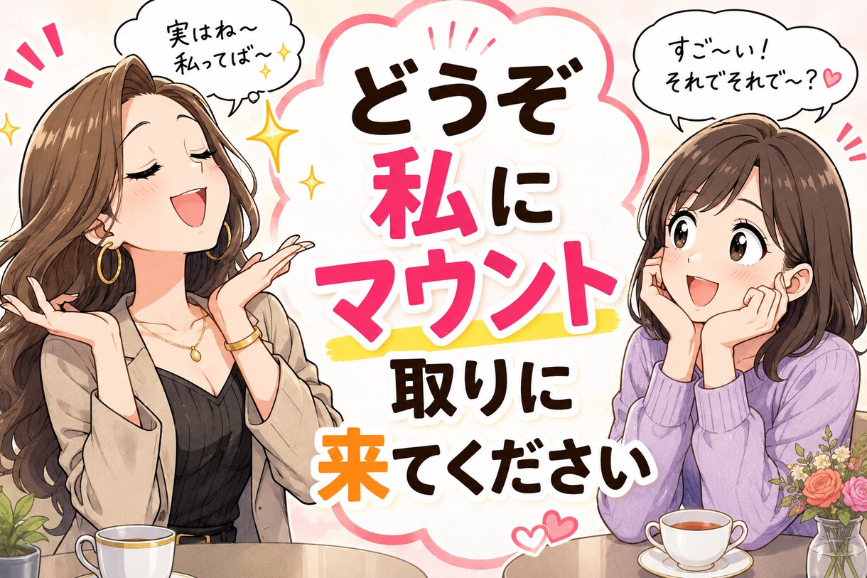 マウント・自慢専門！あなたのすごさをほめまくります 自慢・マウント大歓迎★あなたの自慢話、全力で褒めちぎります！ イメージ1
