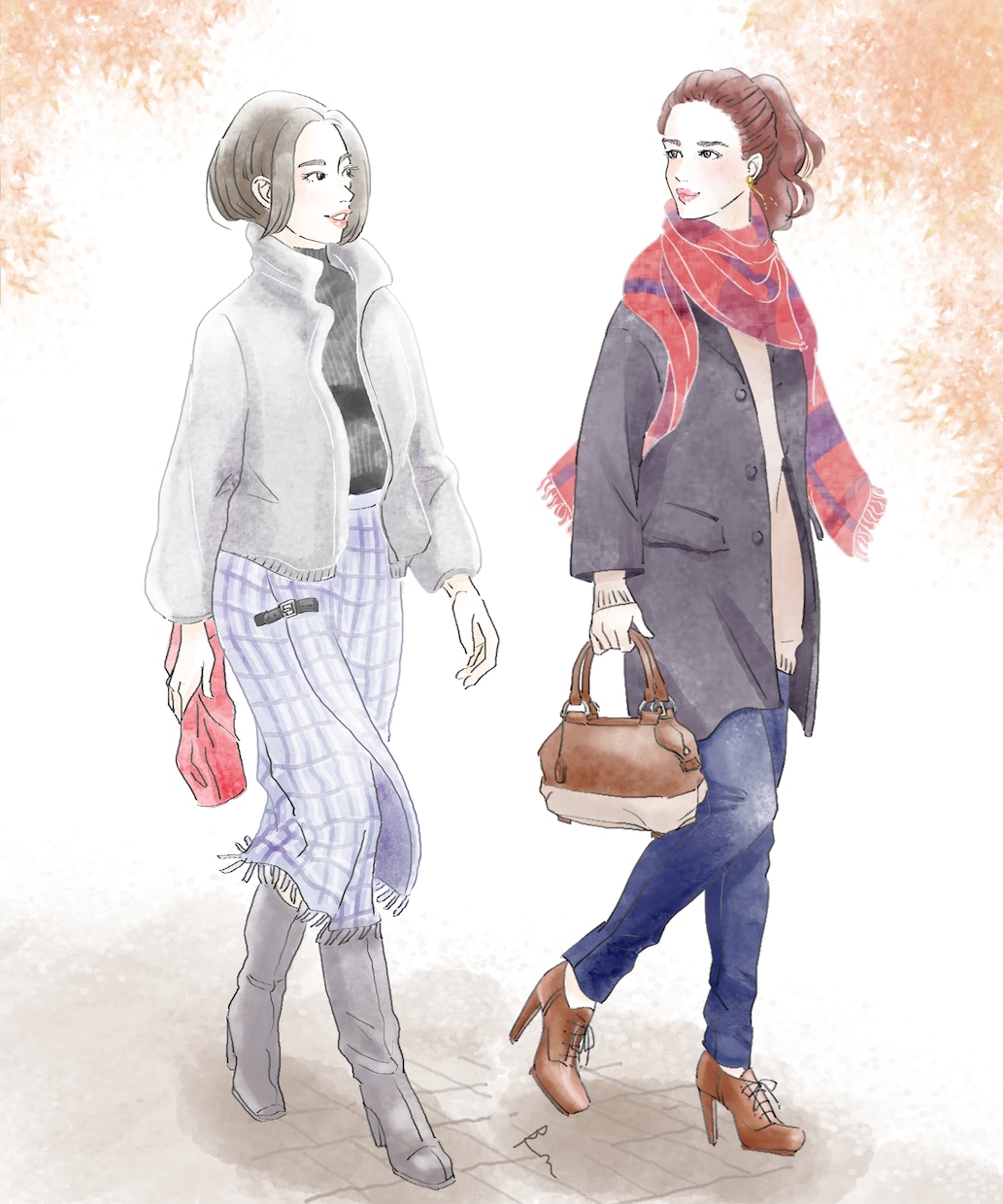 水彩風・人物イラストお描きします ファッション系・本やHPの挿絵・SNSに！ イメージ1