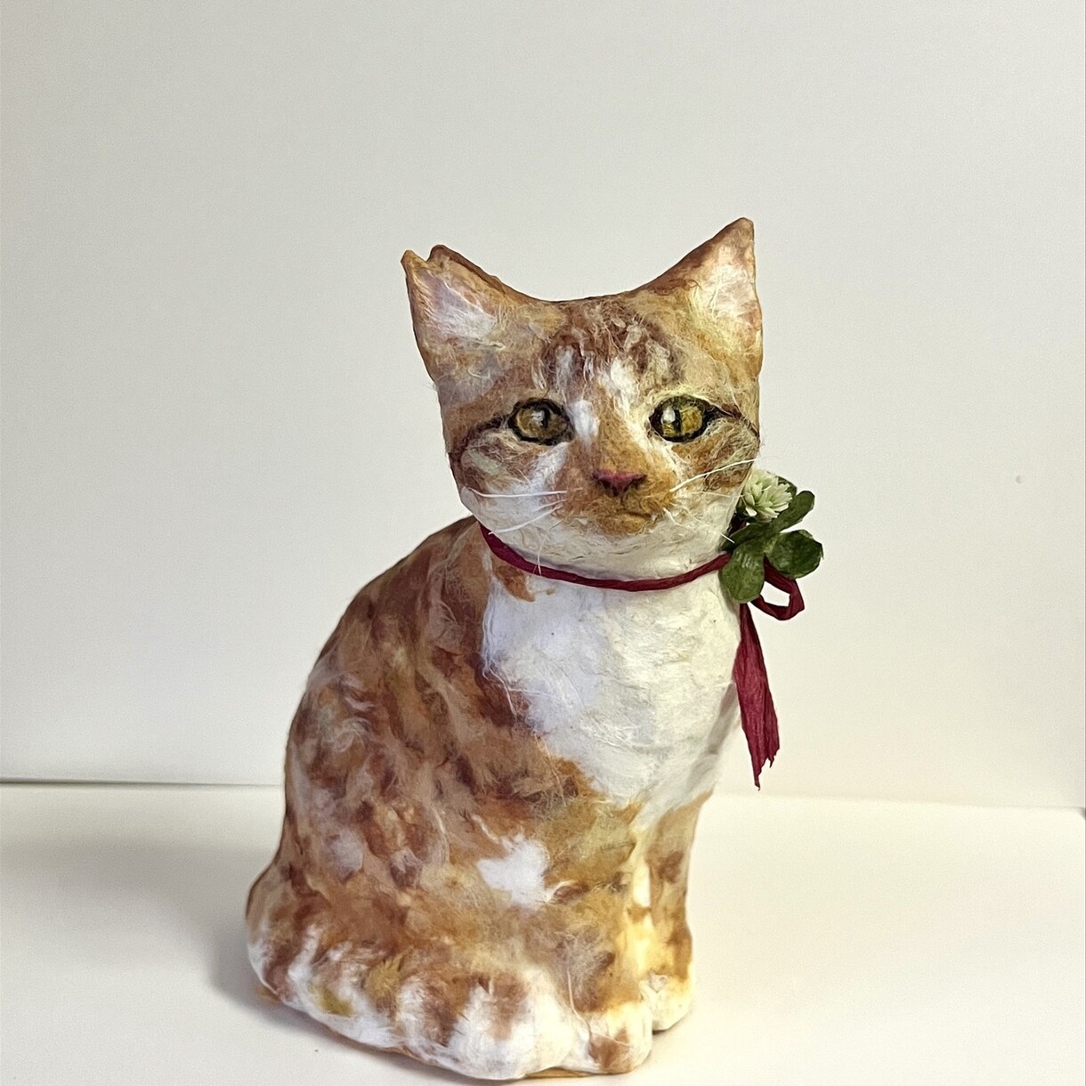 ペットの猫ちゃんのかわいい張子人形をつくります こだわりは可愛く！優しい風合いの張子です イメージ3
