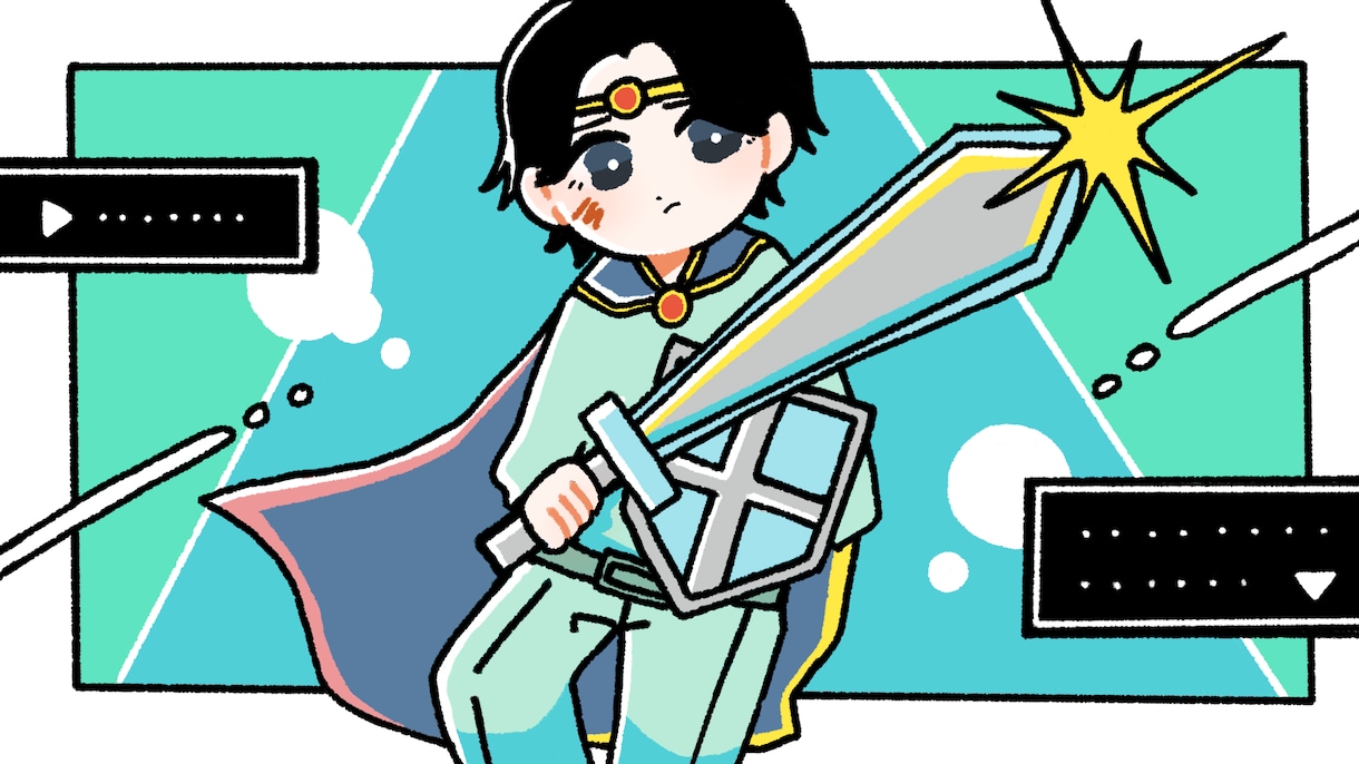 歌ってみたイラスト描きます 最短即日！ポップな絵柄で目を惹く歌ってみたに！ イメージ2