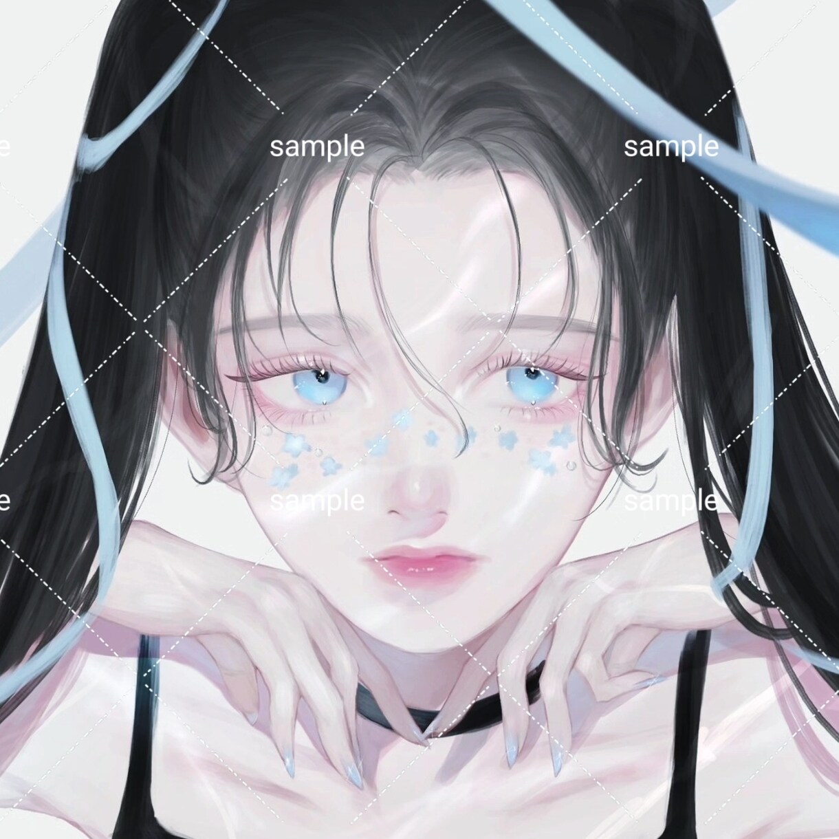 リアルで透明感のあるイラストを描きます SNSアイコン、表紙、サムネ、配信用イラスト等におすすめ！ イメージ1