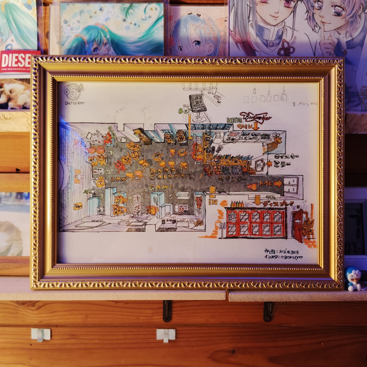 空気感のある店内イラスト描きます •飲食店などの雰囲気のあるイラスト制作 イメージ1