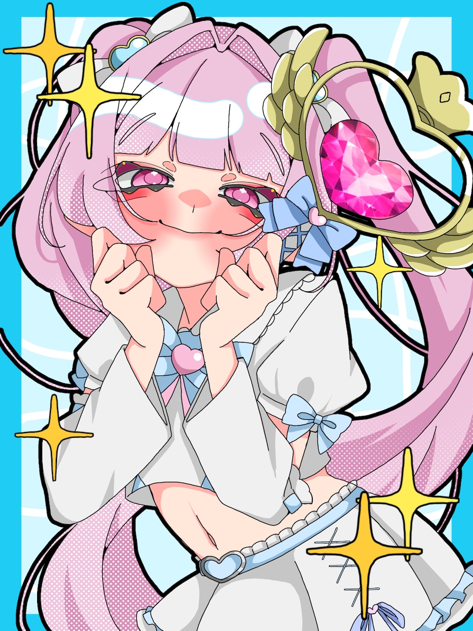1枚絵作成を承っております かわいいイラスト作ります✨️ポップで可愛いが得意です❕ イメージ4