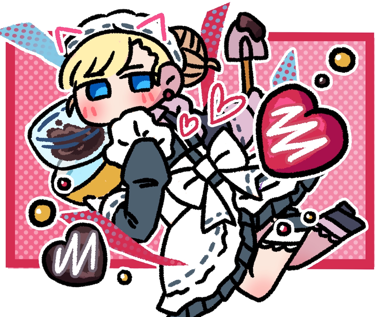 スピード納品可！背景付きデフォルメイラスト描きます 商用利用可◎SNSアイコン・動画サムネイル・グッズにどうぞ！ イメージ1