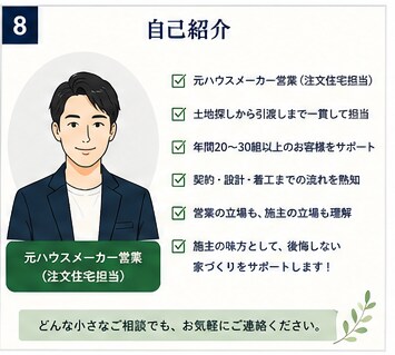 契約前の見積・間取りを元住宅営業が整理します 1社分の資料を照合し、契約前確認レポートを作成します イメージ3