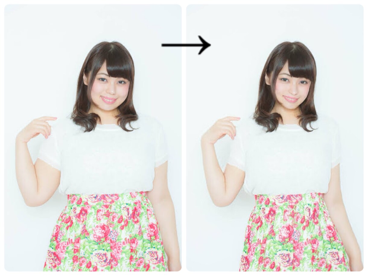 写真を美しく加工します コンプレックスを全て消し去る！ イメージ4